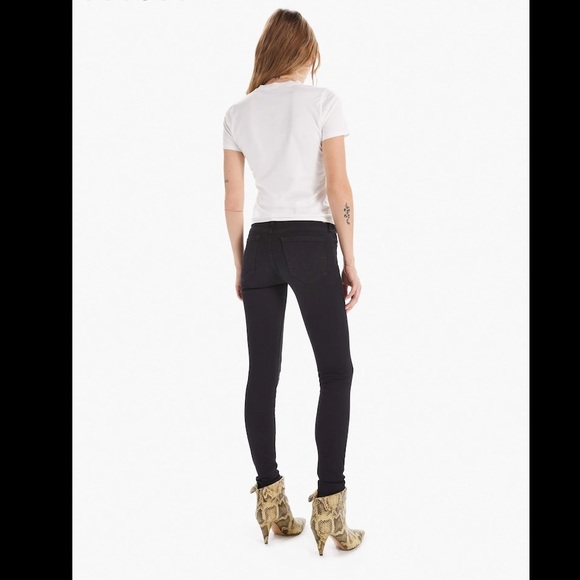 MOTHER The Looker Mid Rise Skinny - Shade Not Guilty - Picture 2 of 5